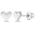 In Season SS Polished Heart Earrings