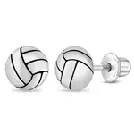 In Season SS Polished Volleyball Earrings