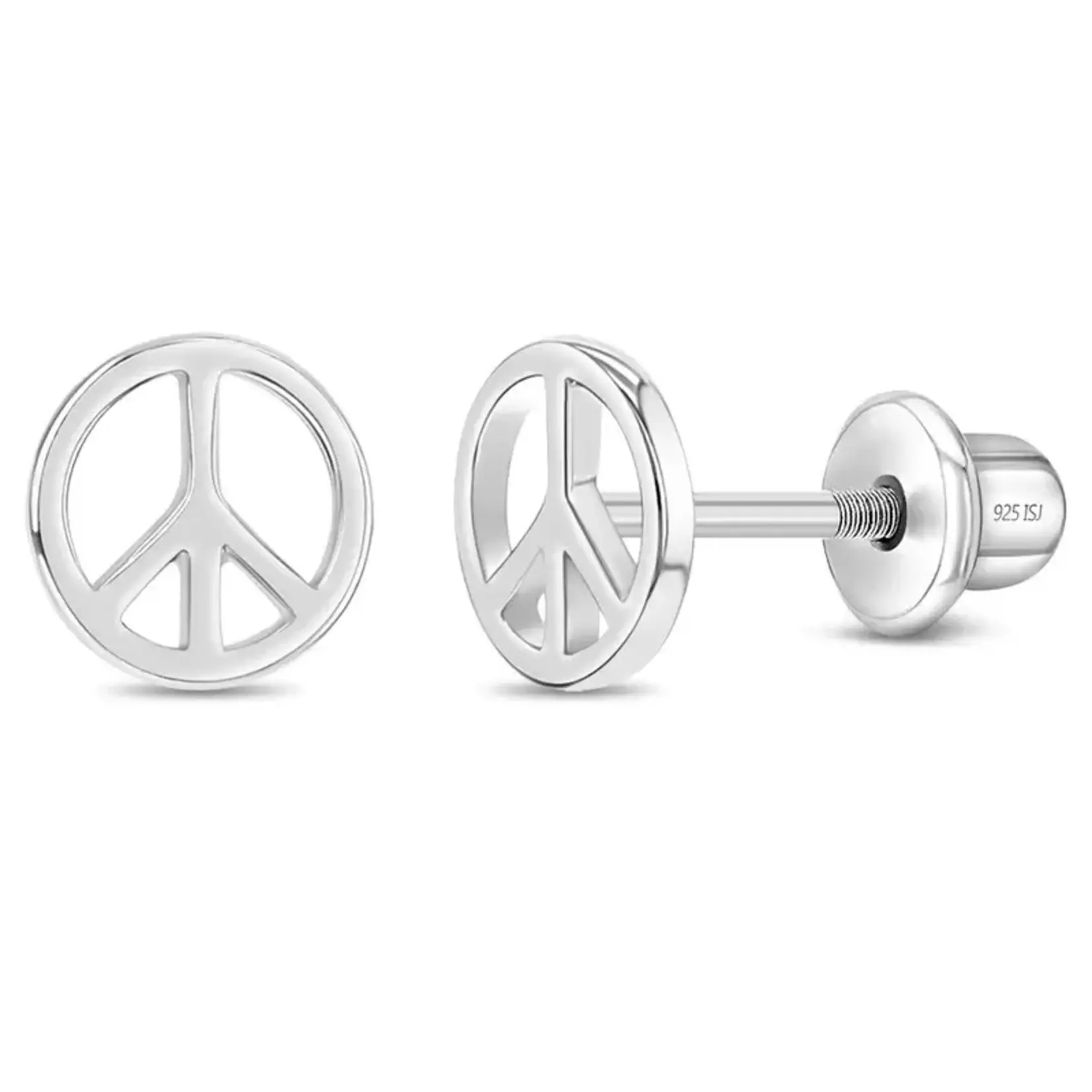 In Season SS Retro Peace Sign Earrings