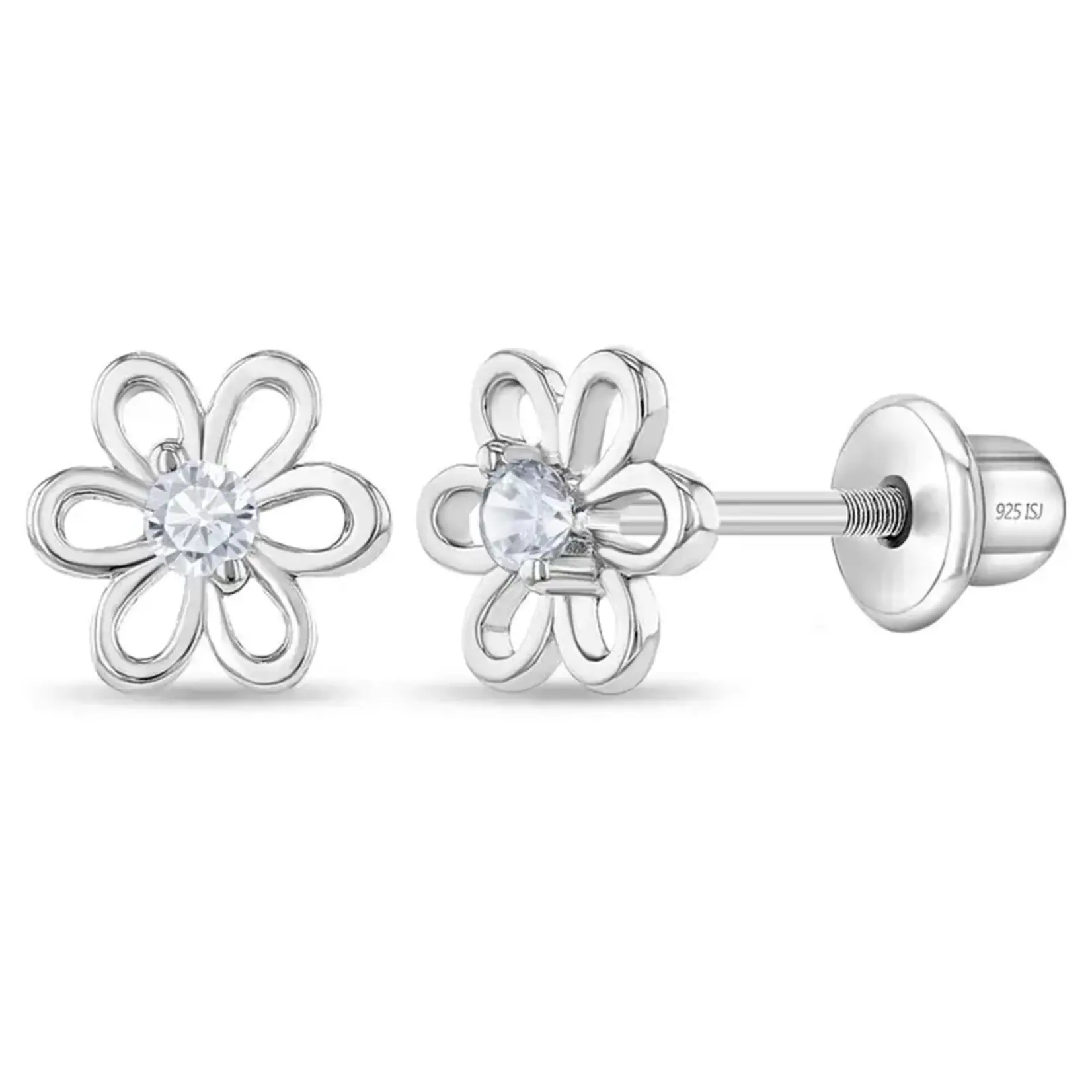 In Season SS Spring Flower Clear CZ Earrings