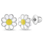 In Season SS Delightful Daisy Enamel Yellow Earrings