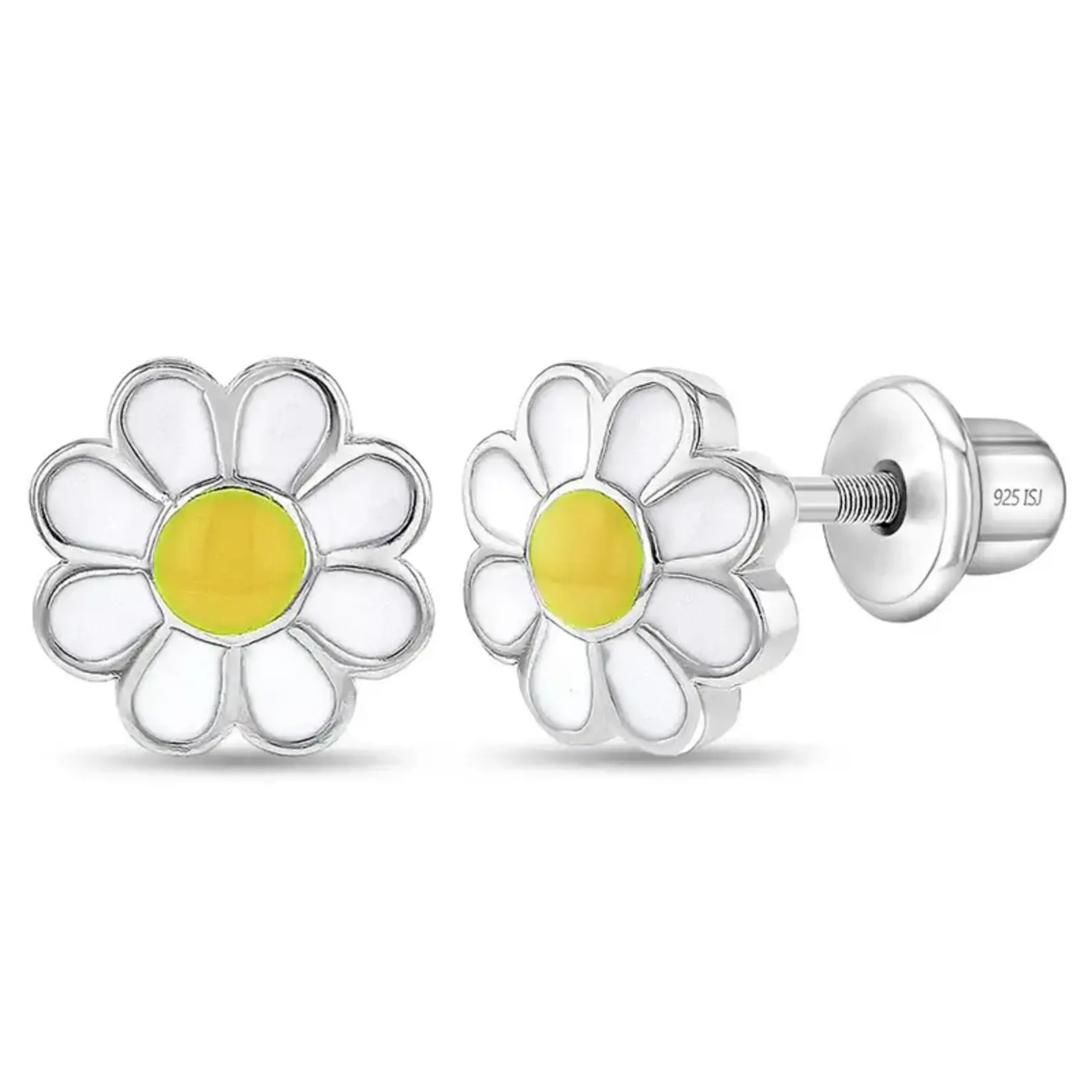 In Season SS Delightful Daisy Enamel Yellow Earrings