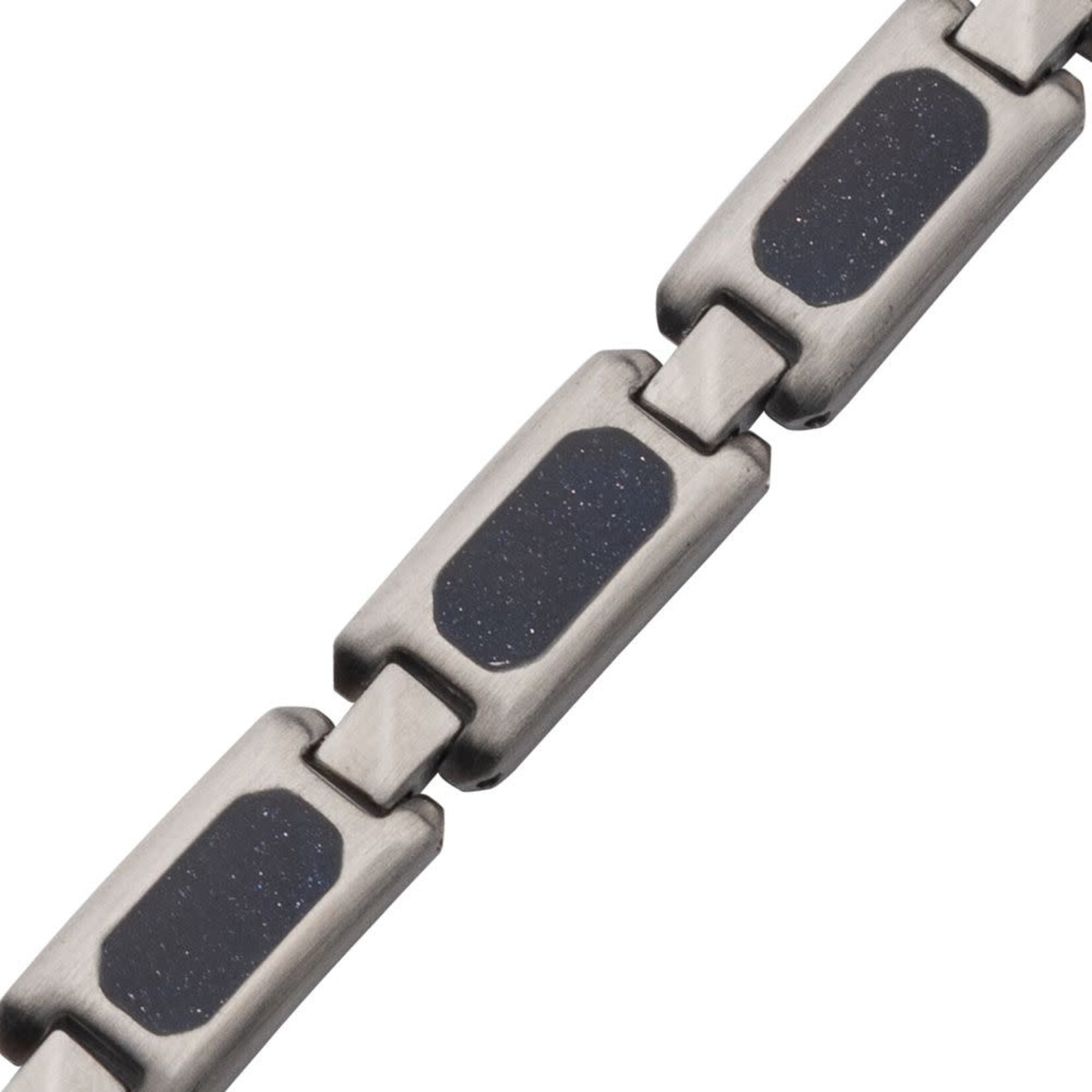 Inox 9.5mm Blue Sandstone Inlay Link 8.25"-8.75"