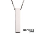 Inox The Monolith Engravable Pendant with Chain 24"