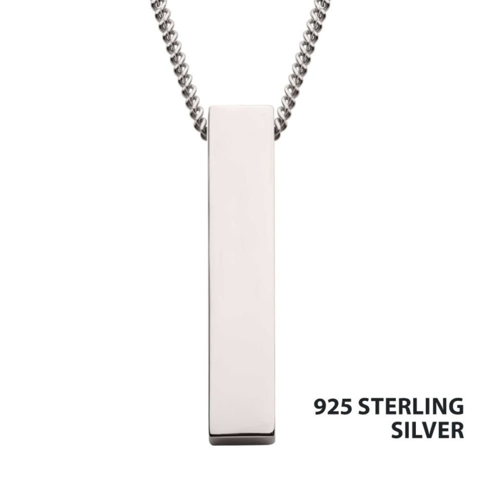 Inox The Monolith Engravable Pendant with Chain 24"