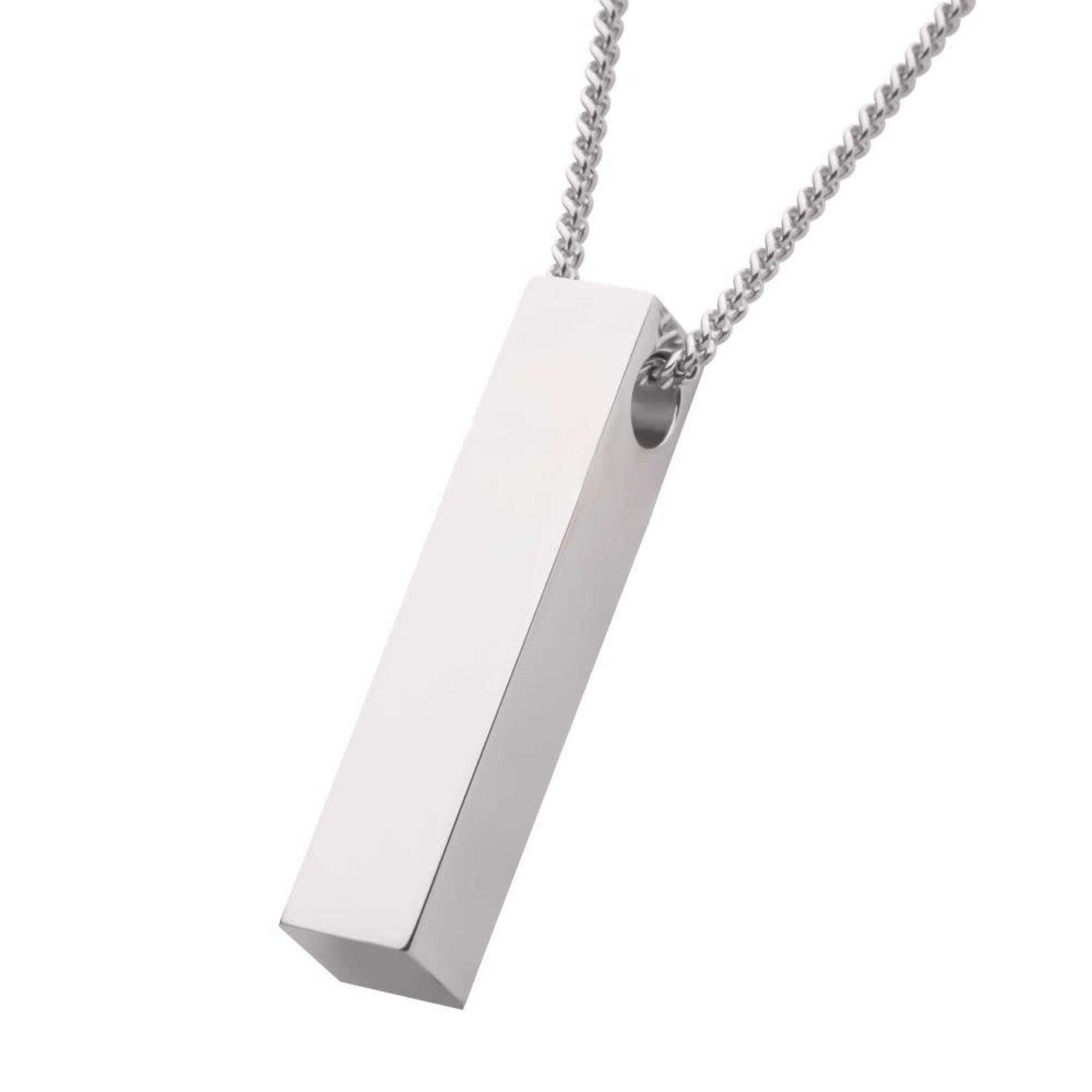 Inox The Monolith Engravable Pendant with Chain 24"