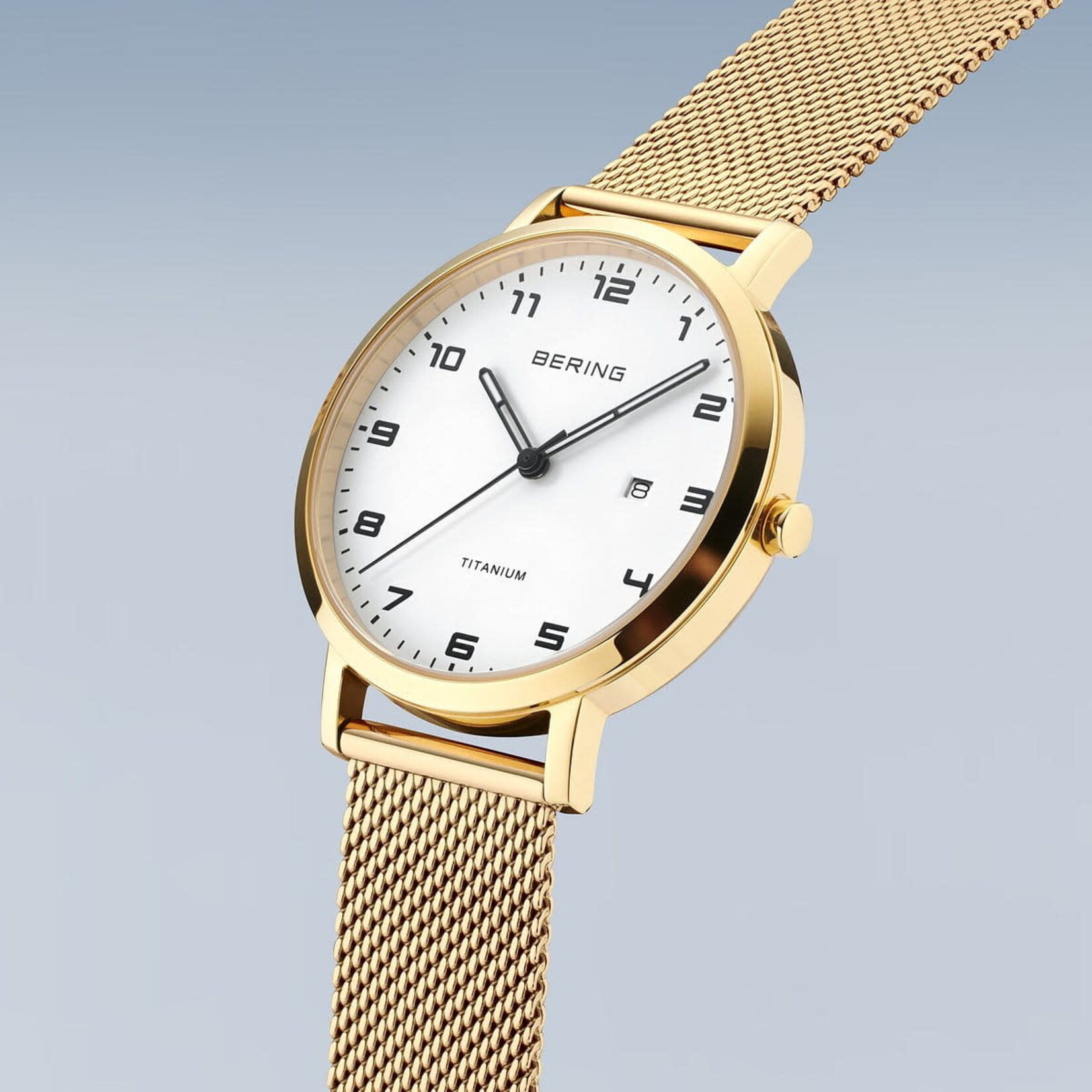 Bering Titanium | polished/brushed gold Watch