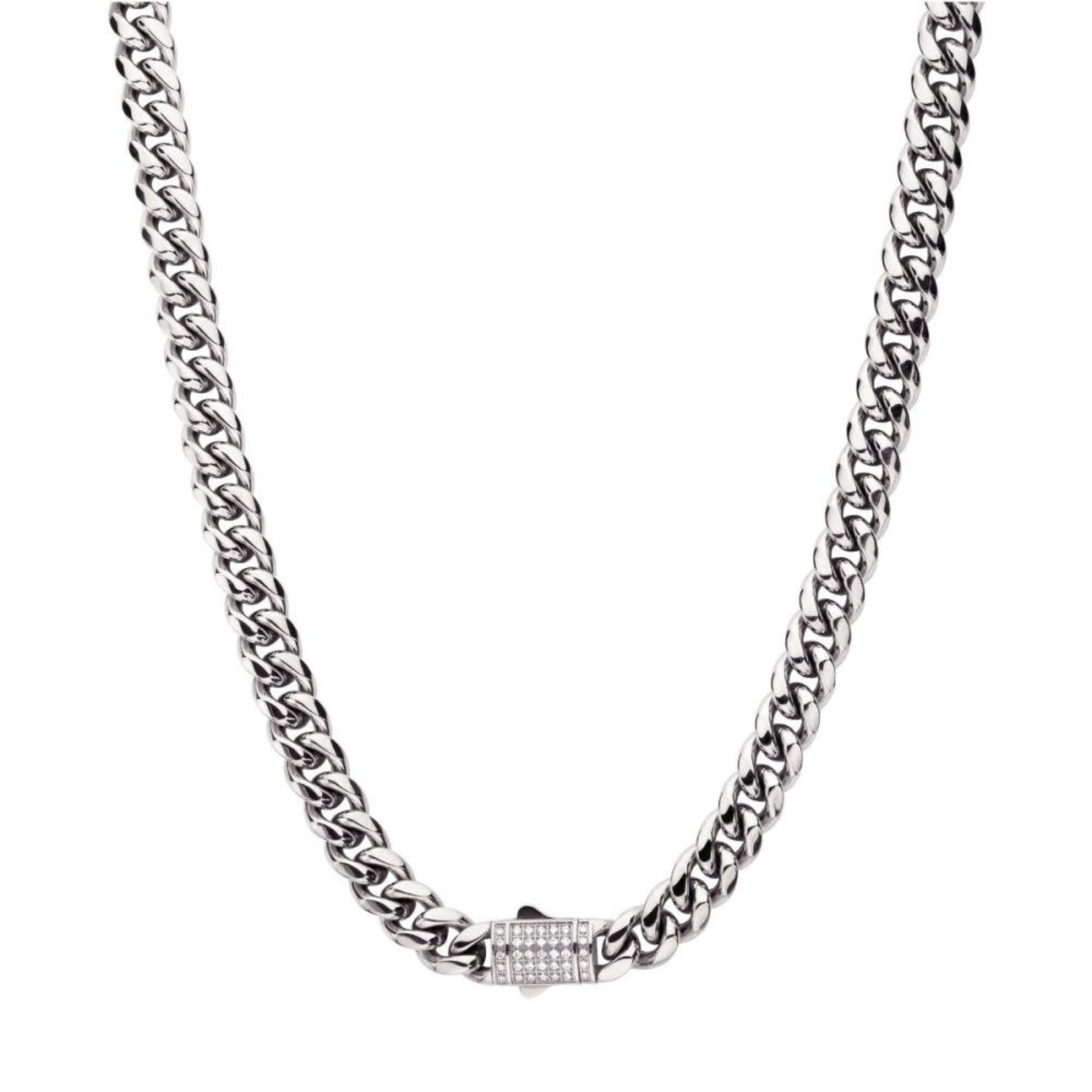 Inox 10mm Miami Cuban Diamond Clasp 22"