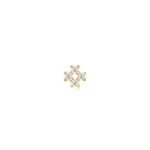 Ania Haie Gold sparkle cross barbell single earring