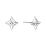Ania Haie Silver Sparkling Star Stud Earrings