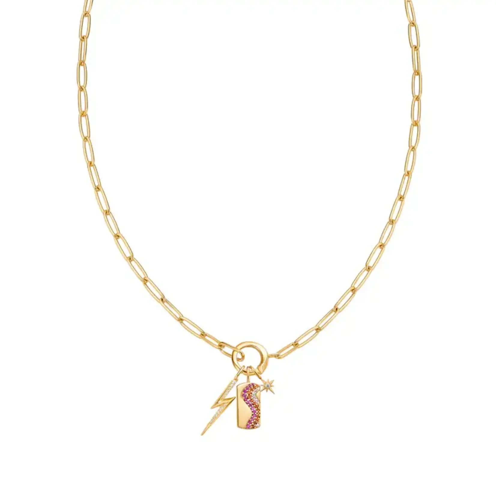 Ania Haie Gold Link Charm Chain Connector Necklace