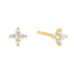 Ania Haie Gold Four-Petal Stud Earrings