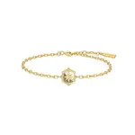 Ania Haie Gold Colour-Block Mother of Pearl Star Bracelet