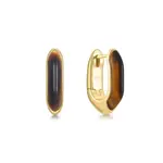 Ania Haie Gold Tiger Eye Huggie Hoop Earrings