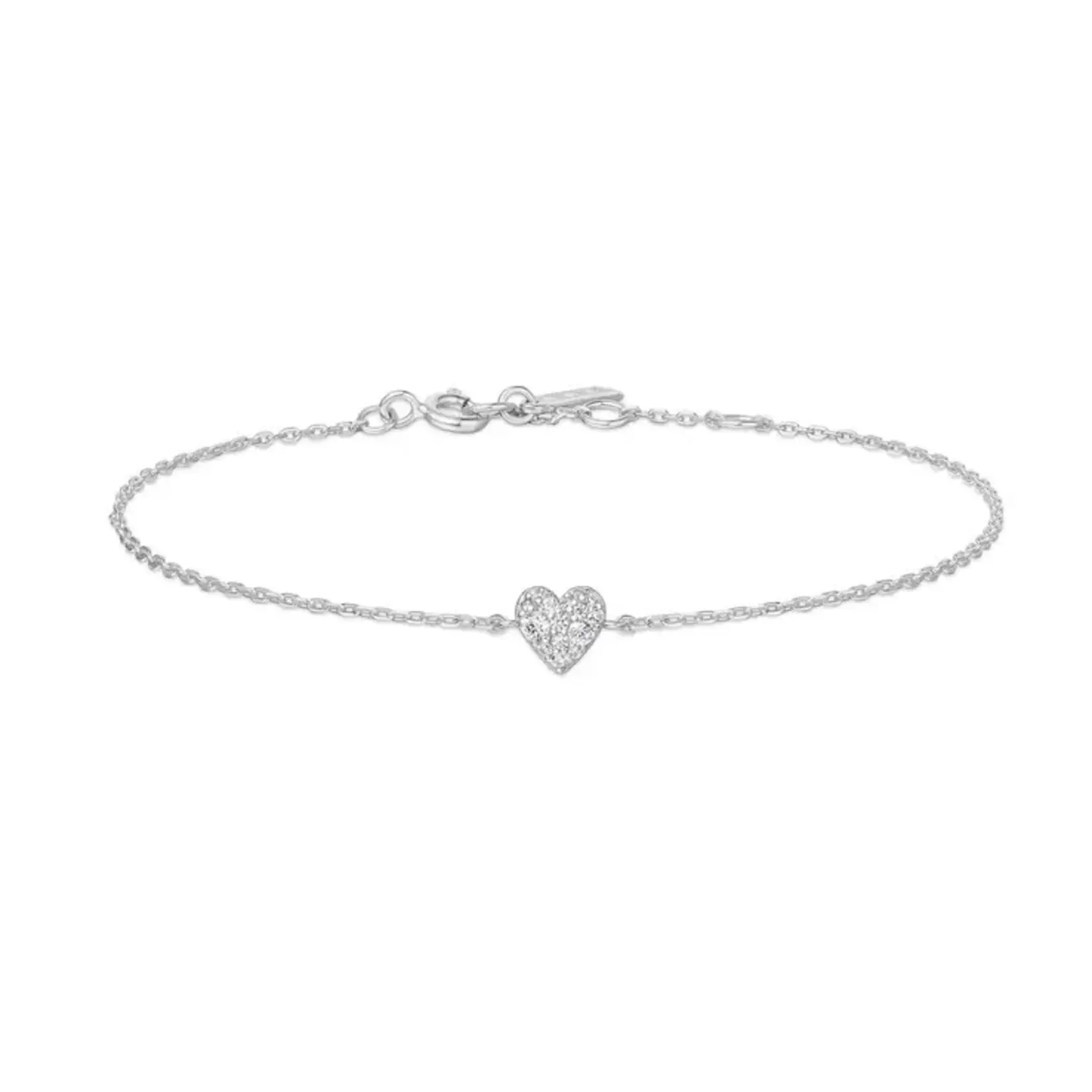 Ania Haie Silver Sweetheart Pavé Bracelet