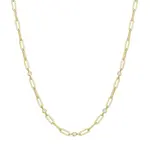 Ania Haie Gold Bezel Station Paper Clip Chain Necklace