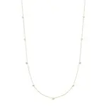 Ania Haie Gold Bezel Cubic Zirconia Station Necklace