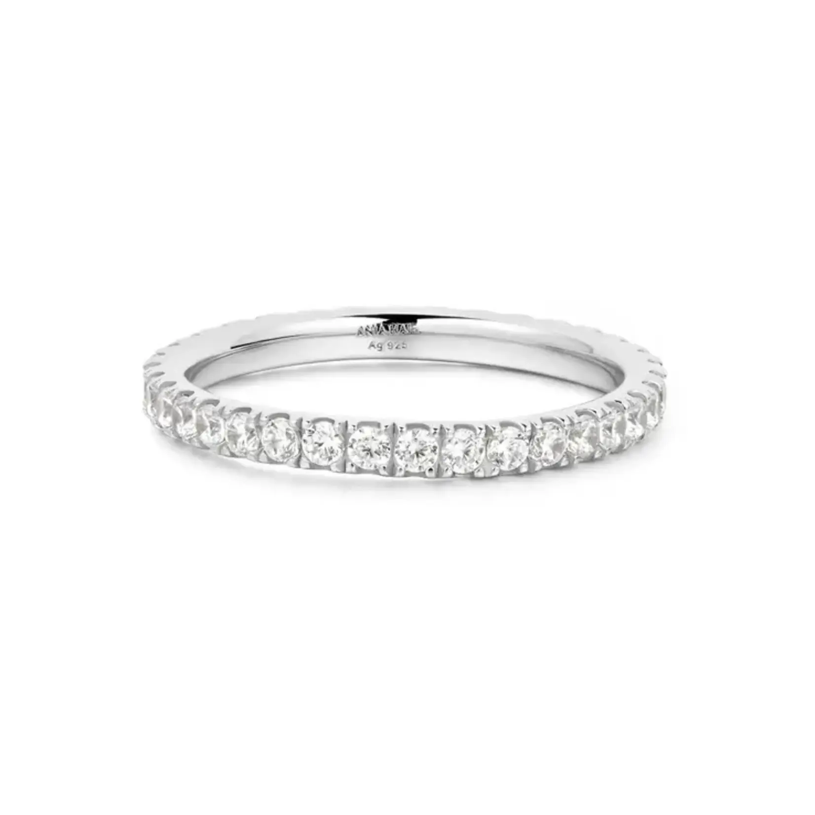 Ania Haie Silver Thin Pave Ring