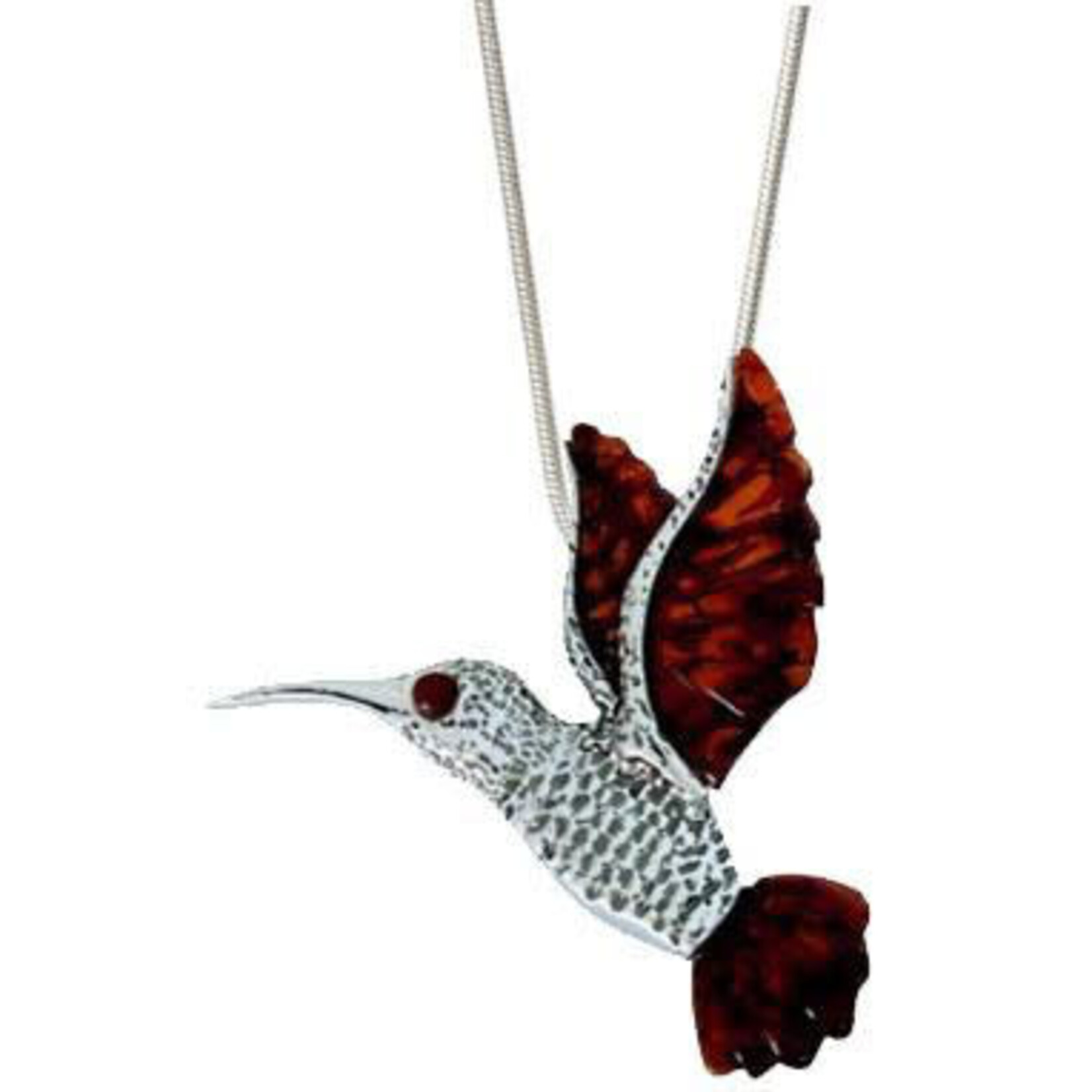 Amber SS Amber Hummingbird Necklace