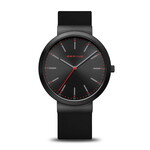 Bering Silicone Black Band/Face Watch