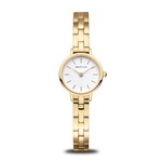 Bering Gold Classic Thin Links White Face Watch