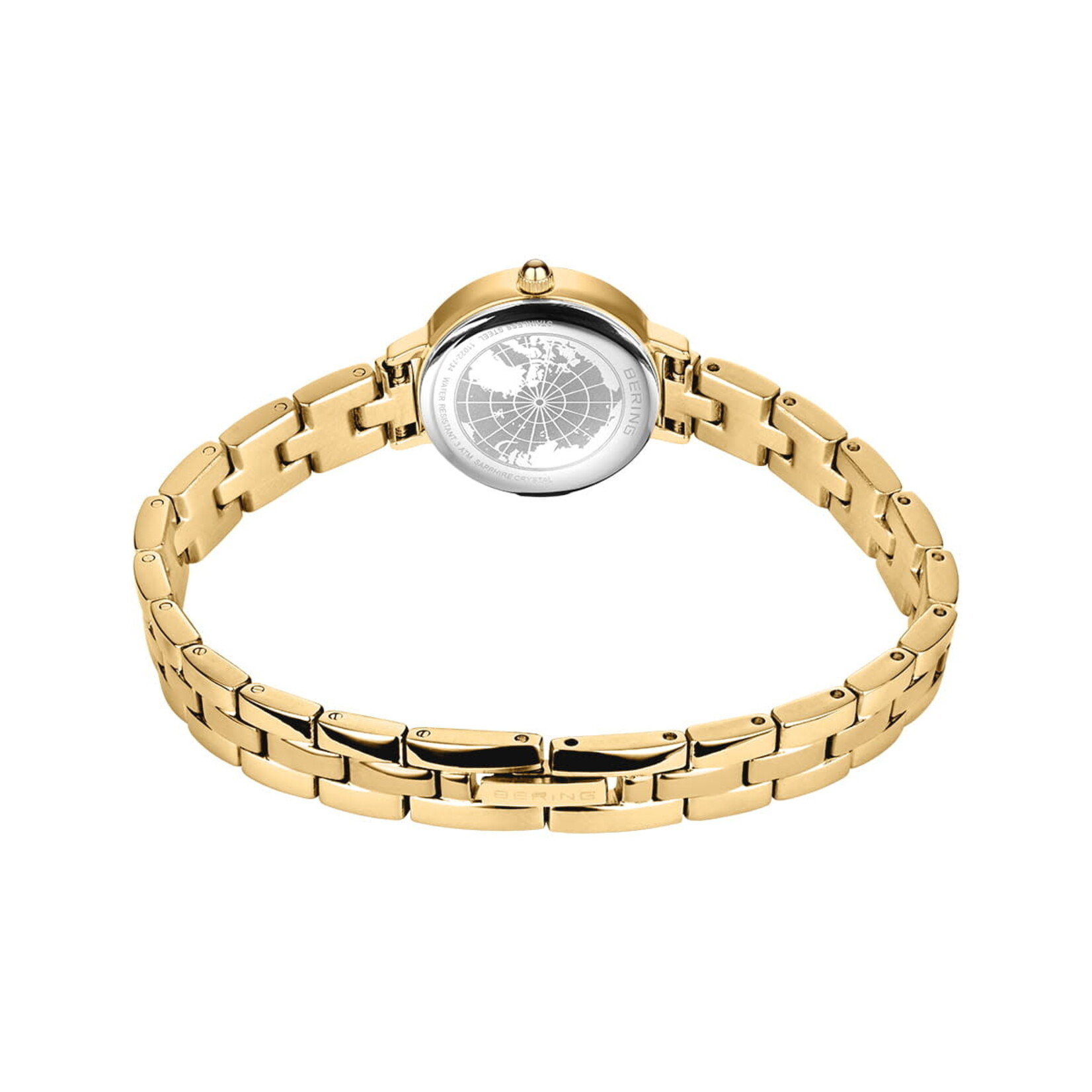 Bering Gold Classic Thin Links White Face Watch