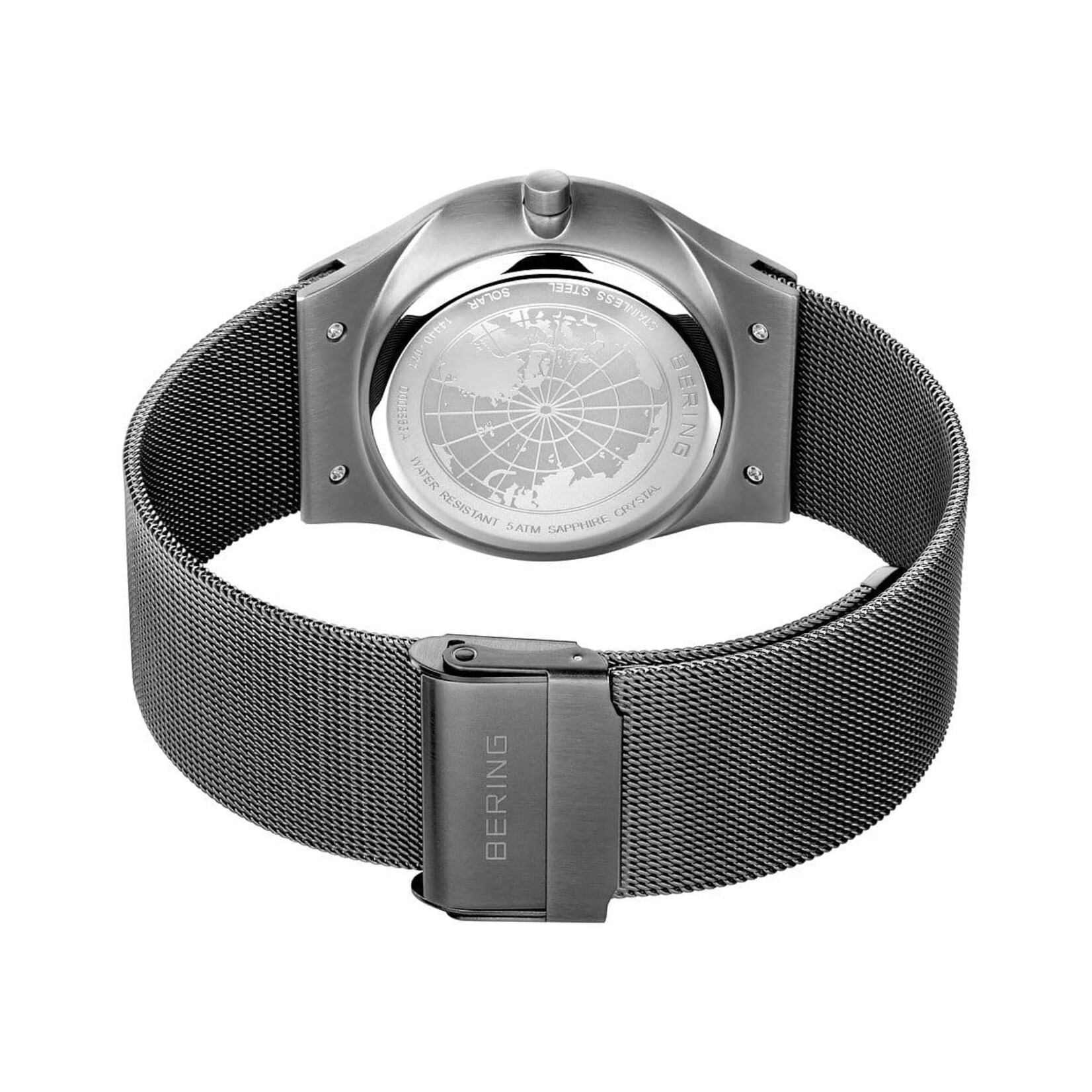 Bering All Grey Slim Solar w/ Date Watch