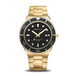 Bering Brushed Gold Links w/ Black Face Watch