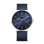 Bering Blue Band w/ Blue Face + Day/Date Dials Watch