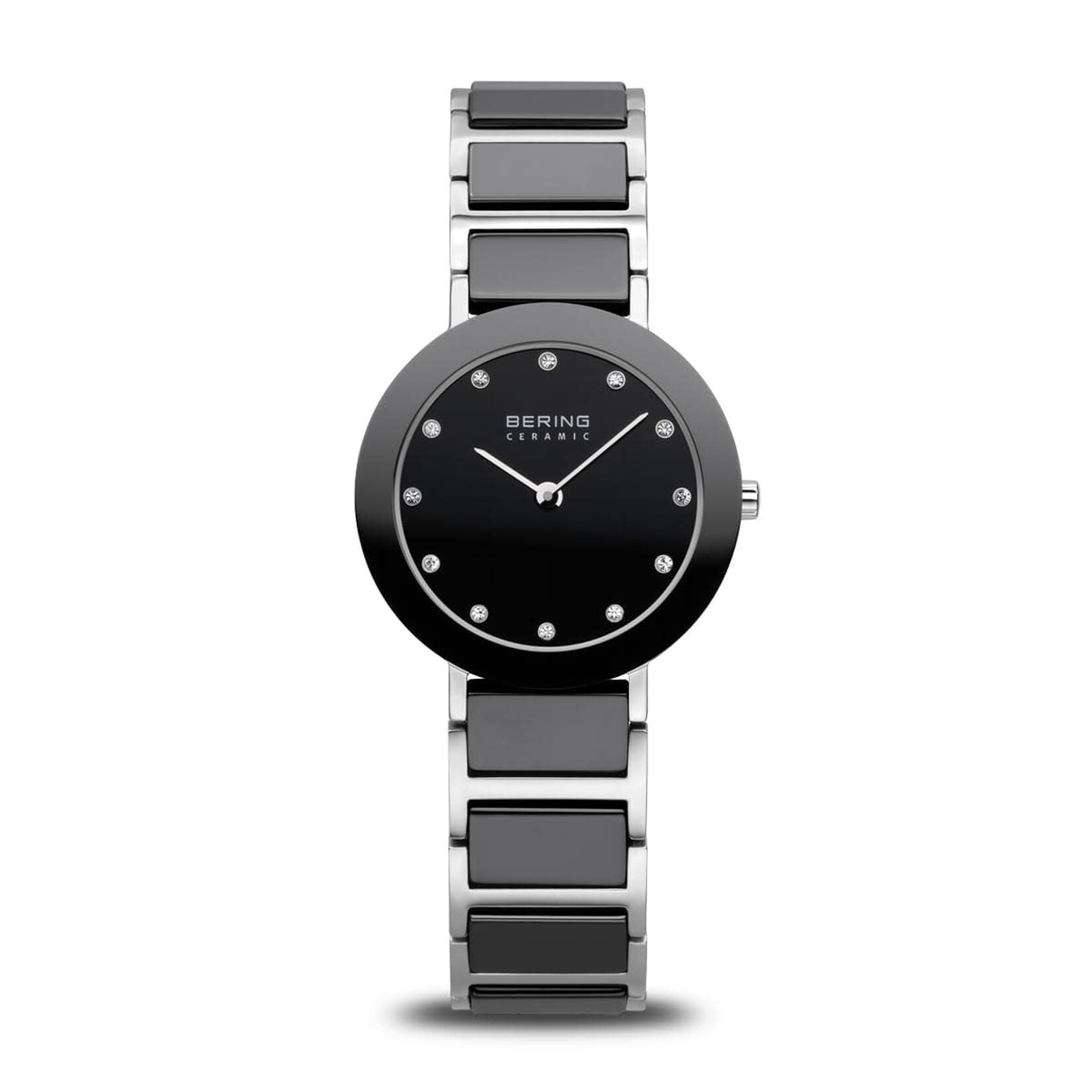 Bering Black Ceramic Links w/ Black Face Ceramic Frame Watch