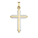 Gold Filled Gold Filled & SS Cross Pendant