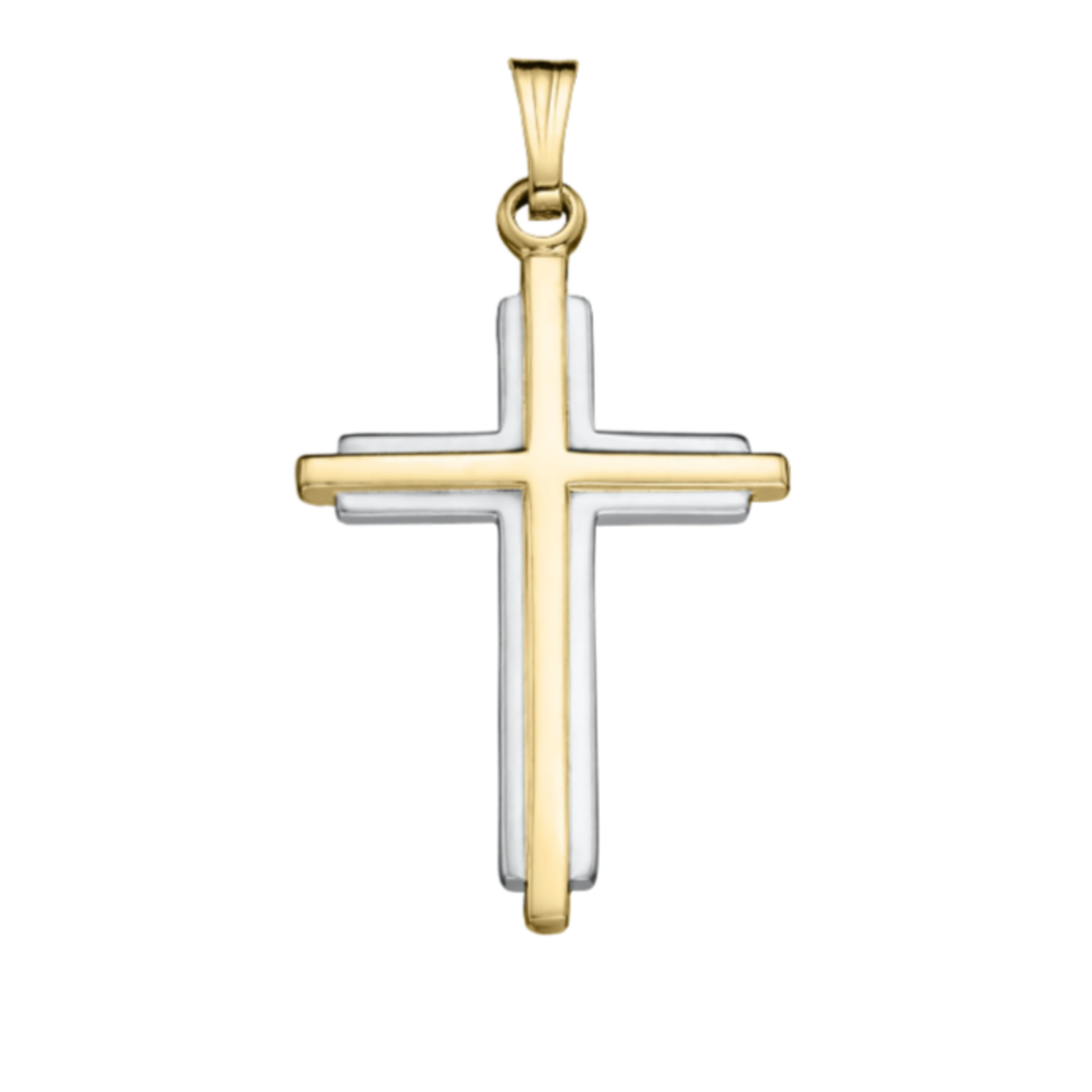 Gold Filled Gold Filled & SS Cross Pendant