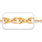 Gold Filled Gold Filled 1.4mm Open Rope Chain 20"