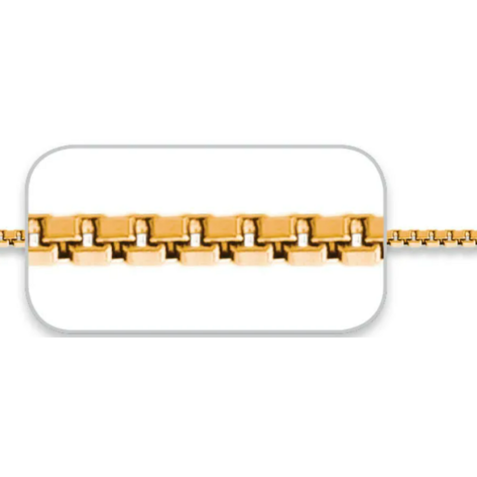 Gold Filled Gold Filled .76mm Box Chain 20"