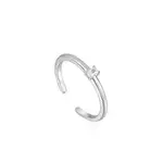 Ania Haie Sterling Silver Glam Adjustable Ring