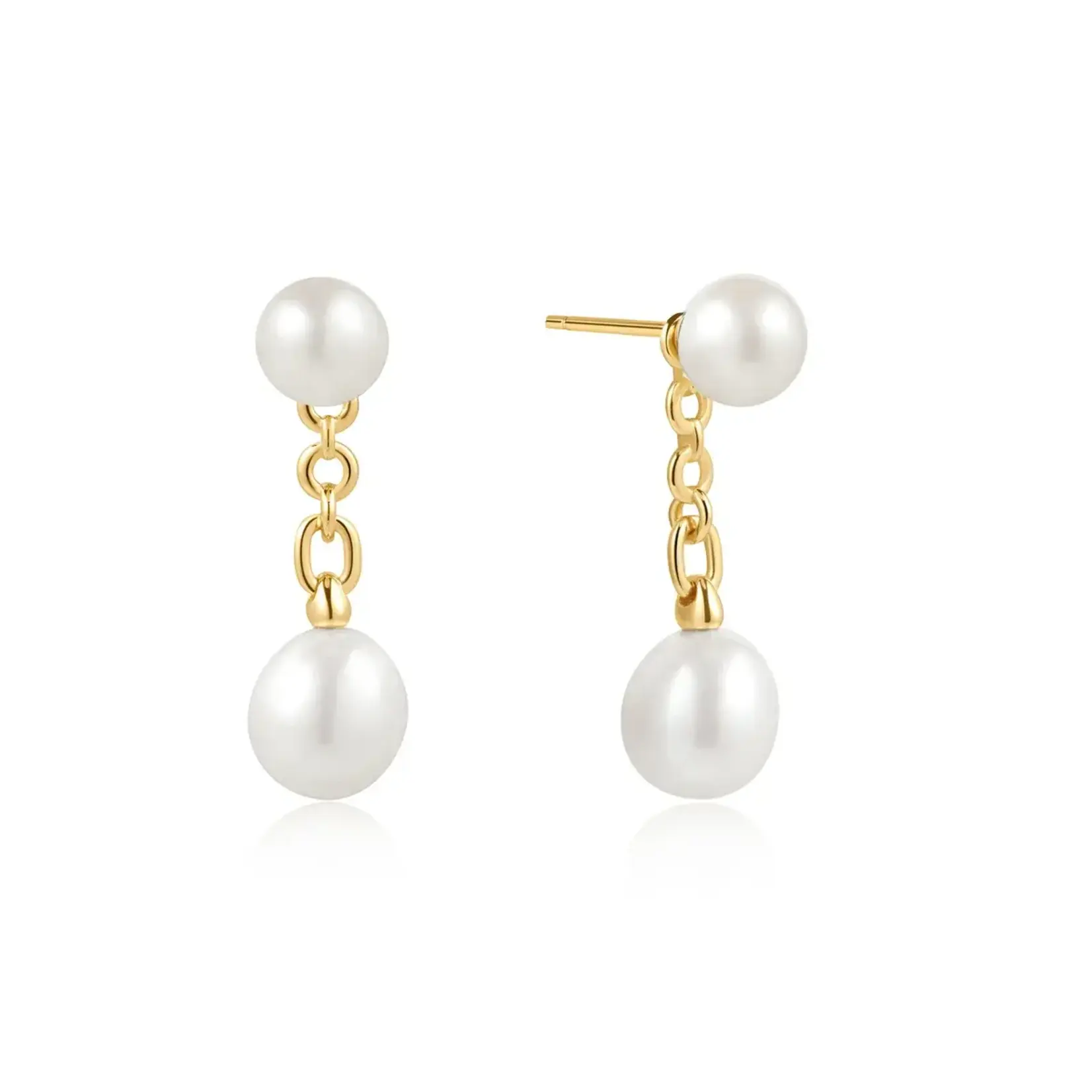 Ania Haie GP Freshwater Pearl Stud Drop Earrings