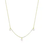 Ania Haie GP Triple Shell Pearl Station Necklace