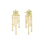 Ania Haie GP Floral Tassel Drop Stud Earrings