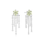 Ania Haie SS Floral Tassel Drop Stud Earrings