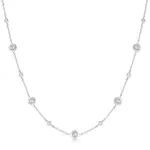 Ania Haie SS Mint Green Station Necklace 16-18"