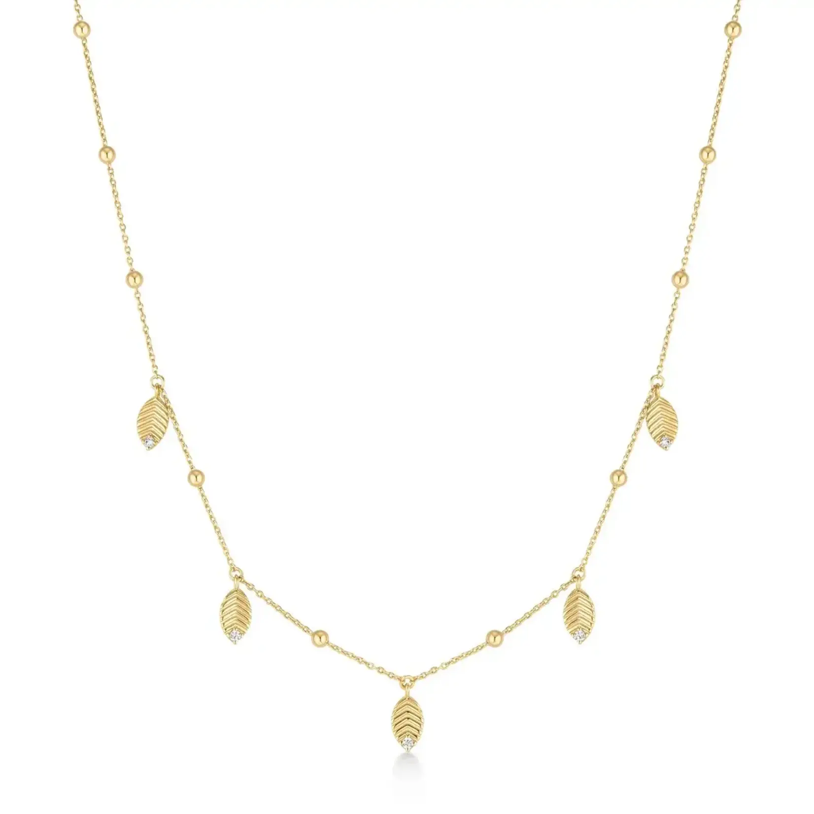 Ania Haie GP Leaf Station Necklace