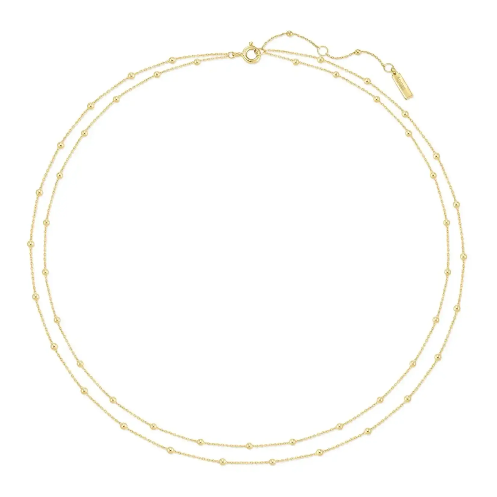 Ania Haie GP Double Chain Bead Station Necklace