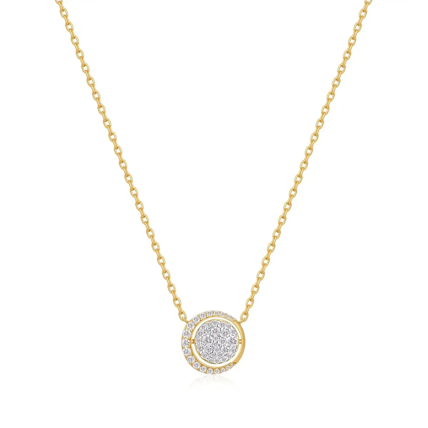 Ania Haie GP Reversible Pavé Moon Evil-Eye Necklace