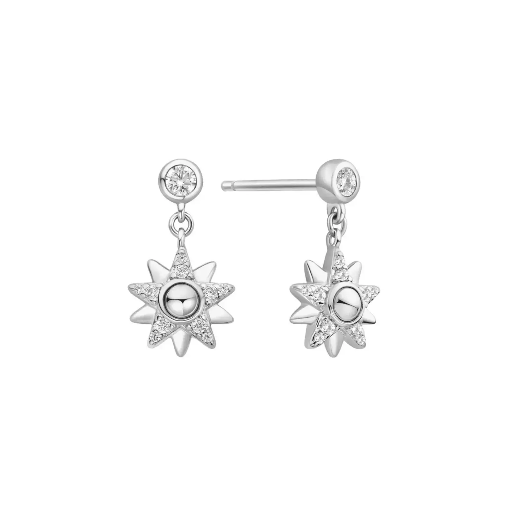 Ania Haie SS Sunburst Dangle Stud Earrings