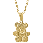 Gold Filled Gold Filled Kid's Teddy Bear Necklace 15"