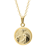 Gold Filled Gold Filled Kid's Guardian Angel Necklace 15"