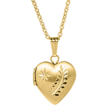 Gold Filled Gold Filled Kid's Star Leaf Locket 15"