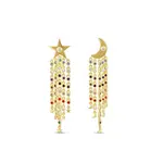 JTG Jewlery GP Brass Galaxy Glam Rainbow Earrings