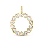 JTG Jewlery GP Brass Circle of Love Charm Two Tone