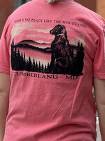 Laid Back Cumberland, MD - S/S Tee - Dog - Mountains